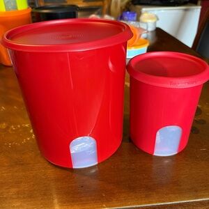 TUPPERWARE ONE TOUCH CANISTER SET